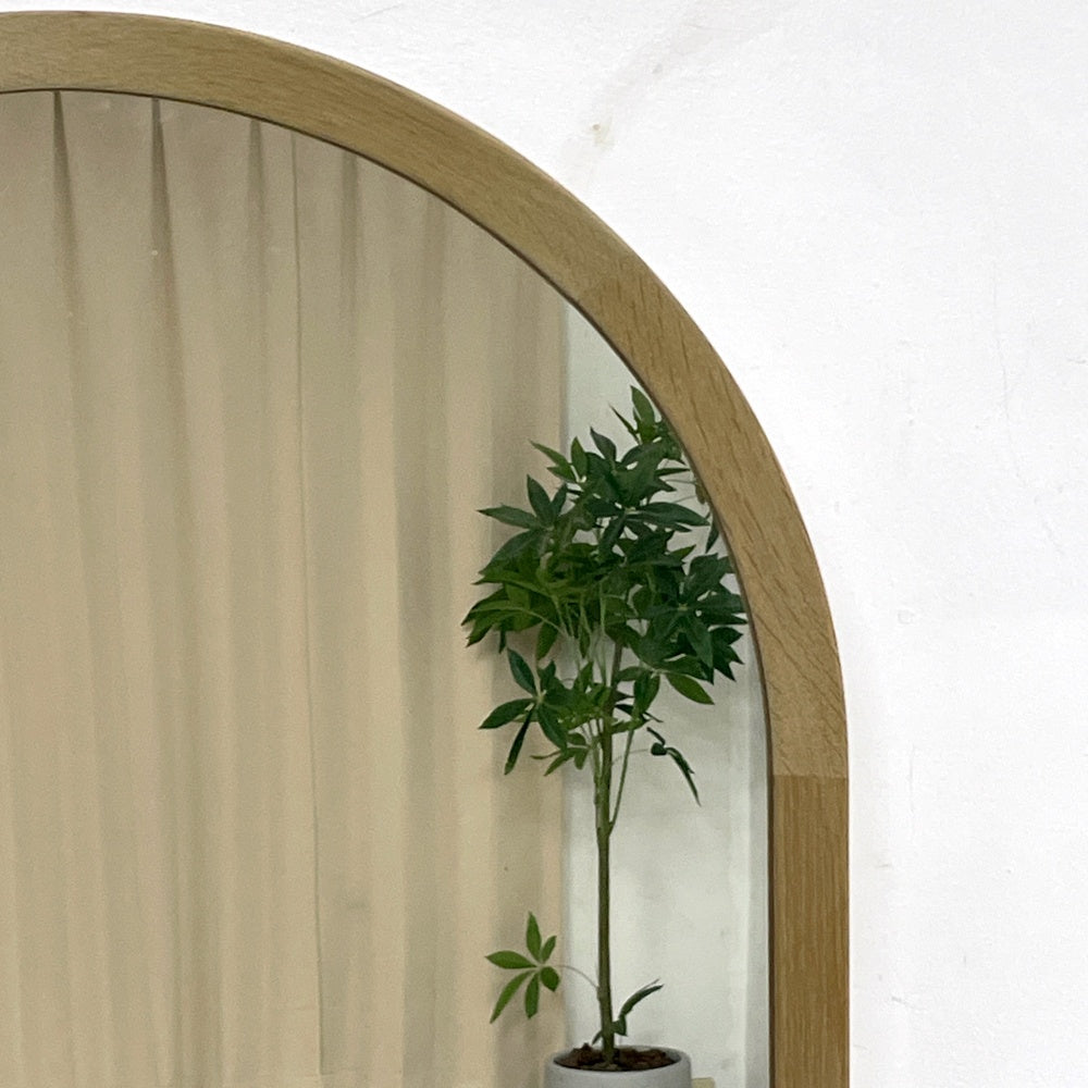 マーフ MURPH オリジナルミラー arch mirror ウォールミラー オーク材 ソープフィニッシュ 壁掛け鏡 W46xH63cm シンプル ミニマル ナチュラル ●