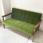 カリモク60 karimoku60 Kチェア 2シーター 2人掛け ソファ モケットグリーン レトロモダン ジャパニーズミッドセンチュリー 定価￥100,760- ★