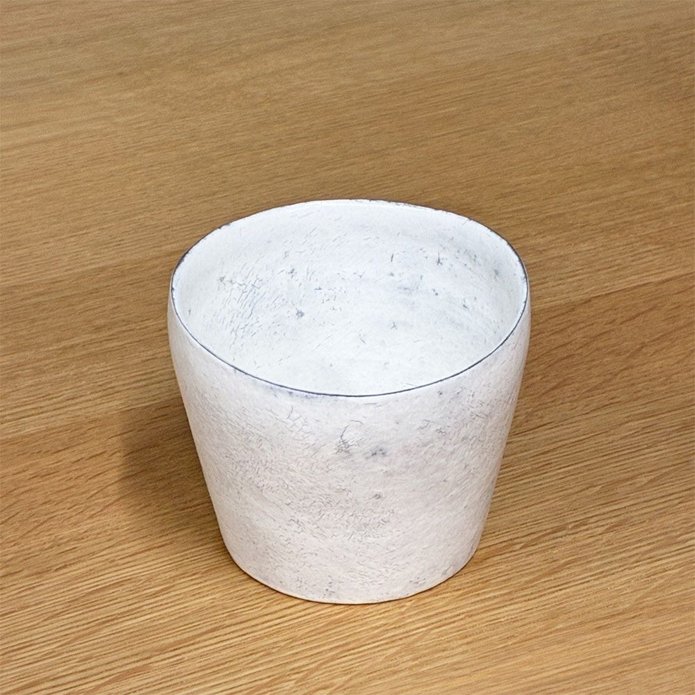 横山拓也 粉引 花入 鉢 Ｈ8.9cm 現代作家 ◎