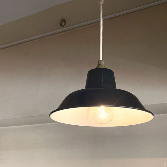 イデー IDEE ホーロー ペンダントライト PORCELAIN ENAMELED IRON 琺瑯 ブラック インダストリアルデザイン ■