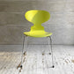 フリッツハンセン Fritz Hansen アントチェア ANT CHAIR アリンコチェア 4本脚 3101 ライムカラー ラッカー仕上げ アルネ・ヤコブセン デンマーク 北欧家具 B♪
