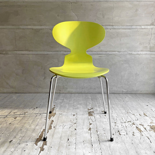 フリッツハンセン Fritz Hansen アントチェア ANT CHAIR アリンコチェア 4本脚 3101 ライムカラー ラッカー仕上げ アルネ・ヤコブセン デンマーク 北欧家具 B♪