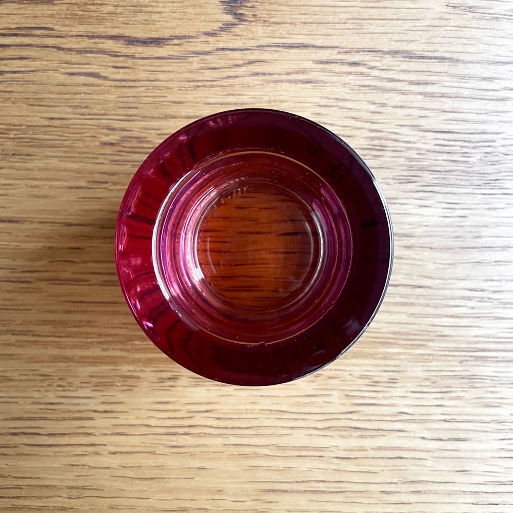 イッタラ iittala マリメッコ marimekko キビ kivi キャンドルホルダー ローズオリーブ 60mm ヘイッキ・オルヴォラ フィンランド  廃番カラー ♪