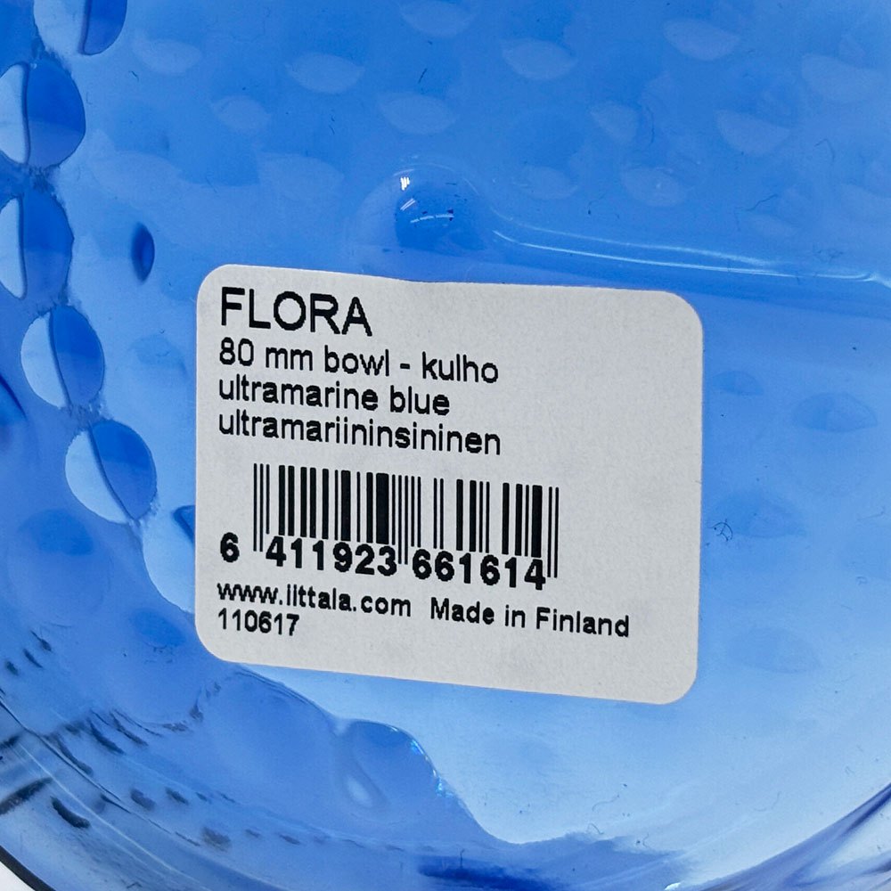 イッタラ iittala フローラ Flora ウルトラマリンブルー ボウル 8cm オイバ トイッカ Oiva Toikka フィンランド 北欧雑貨 ●