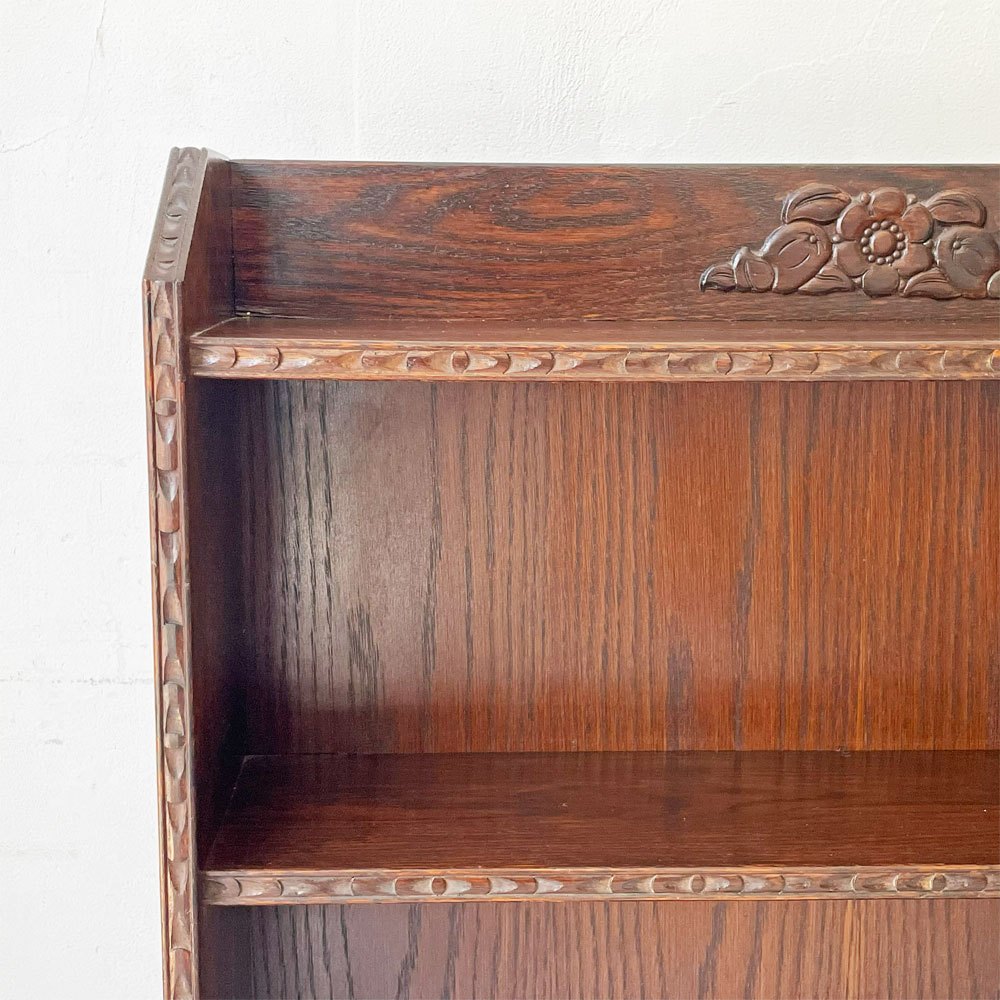 UKビンテージ UK Vintage オーク材 ブックシェルフ 本棚 収納家具 英国家具 アンティーク ★