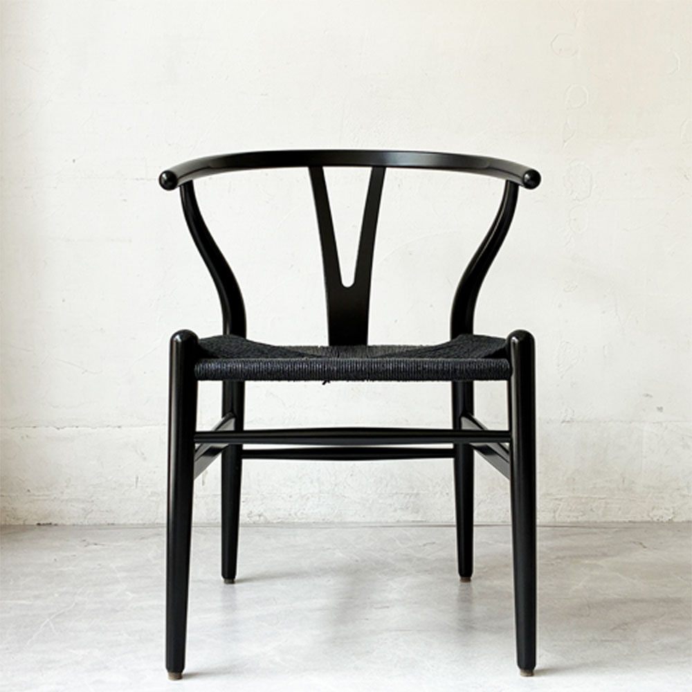 カールハンセン＆サン Carl Hansen & Son CH24 Yチェア ブラックラッカー×ブラックペーパーコード ビーチ材 ハンス・J・ウェグナー デンマーク 北欧家具 ★