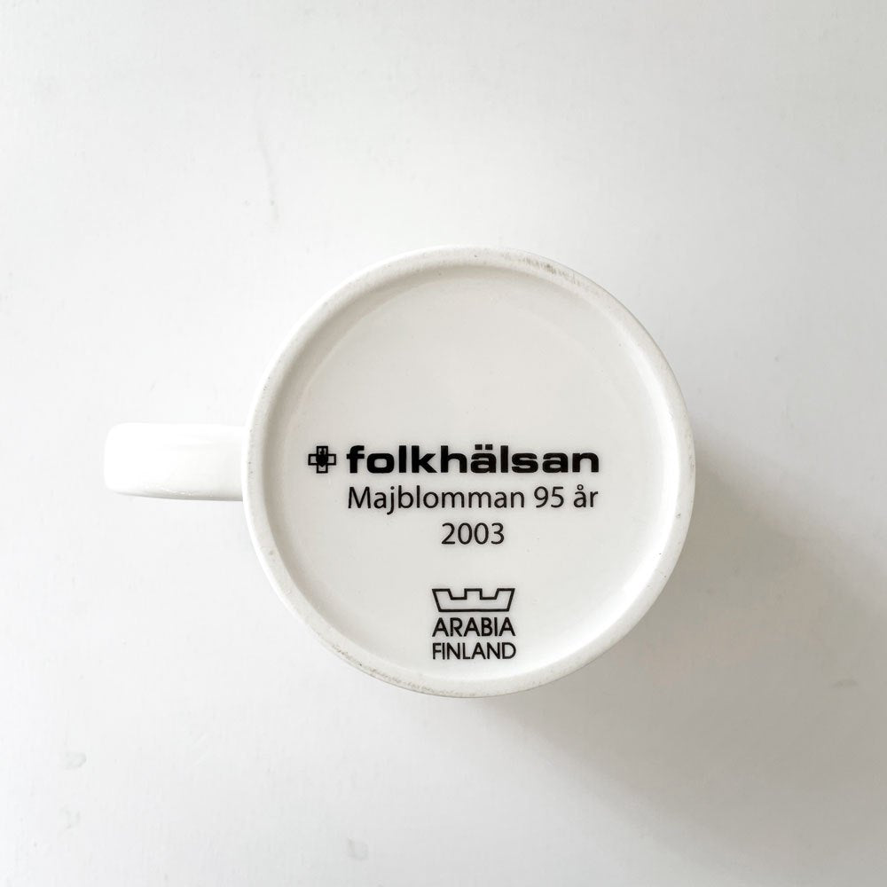 アラビア ARABIA × フォルカルサン Folkhalsan ティーマ TEEMA マグカップ 企業マグ 2003年限定 ピンク カイ・フランク 北欧食器 ◎
