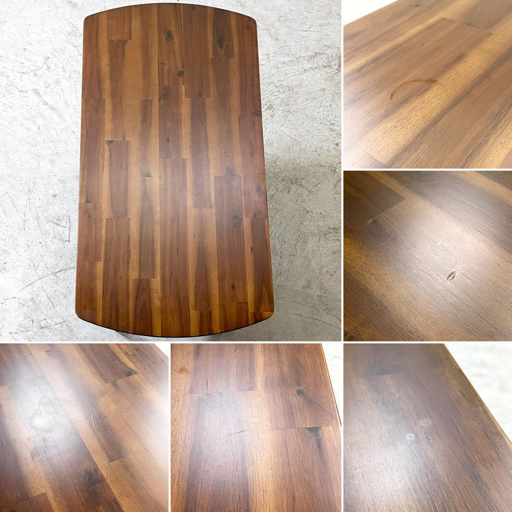 ウニコ unico スウェラ SWELLA カフェテーブル リビングテーブル コーヒーテーブル アカシア無垢材 W110cm 西海岸スタイル 廃番サイズ ●