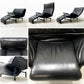 カッシーナイクスシー Cassina ixc. ヴェランダ VERANDA 1pソファ ローバック ハイバック オットマン ブラックレザー 本革 ヴィコ・マジストレッティ イタリア モダン ●