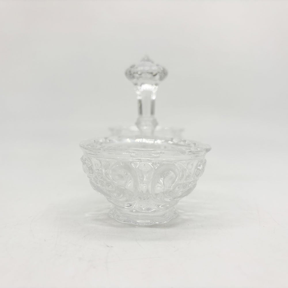 バカラ Baccarat ローザス ROSACES ソルト＆ペッパー 調味料入れ 小物入れ クリスタルガラス フランス 箱付 美品 ●
