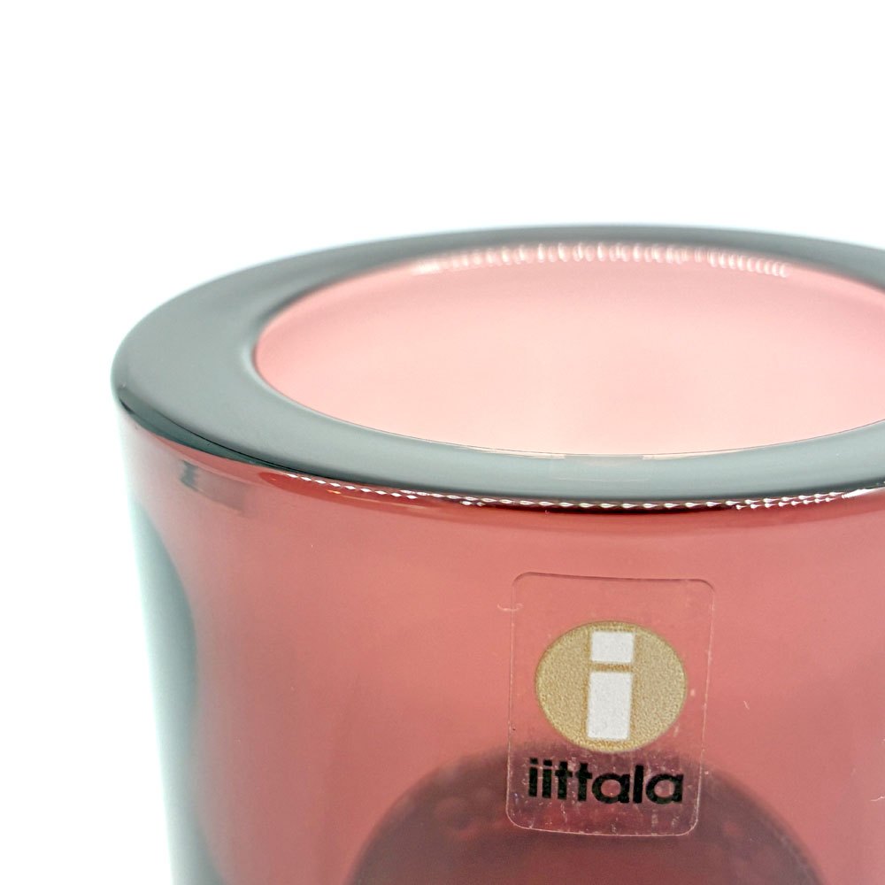 イッタラ iittala マリメッコ marimekko キビ kivi キャンドルホルダー パープル 60mm 箱付 ヘイッキ・オルヴォラ フィンランド scope別注 ●