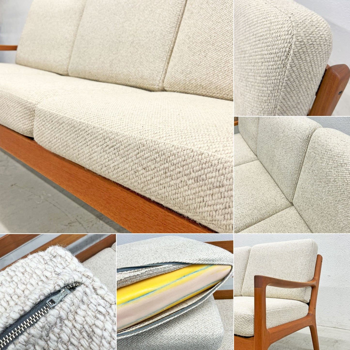 カド CADO Model166 セネター Senator 3Pソファ チーク材 無垢材 オーレ・ヴァンシャー Ole Wanscher 北欧家具〓