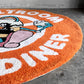 ボルトルーム vaultroom ゲーミングダイナー フロアラグGAMING DINER FLOOR RUG オレンジ 150㎝ MIYOSHI RUG ■