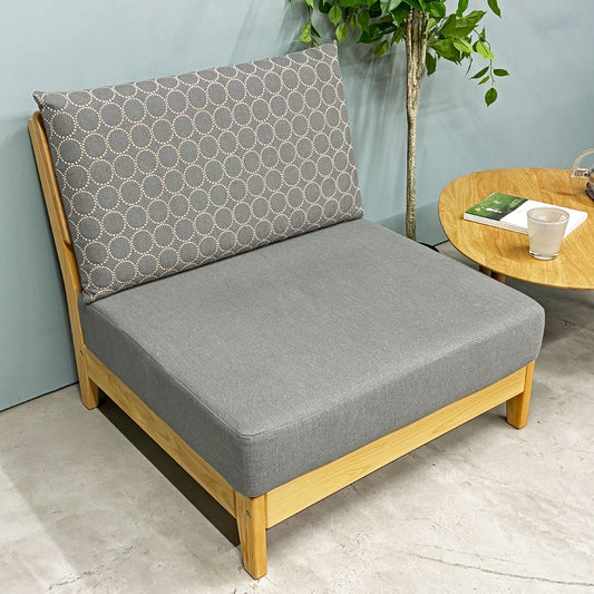 キシル XYL ソファ S1.4 armless ミナ ペルホネン mina perhonen タンバリン生地 グレー 参考価格：¥156,000- ◎