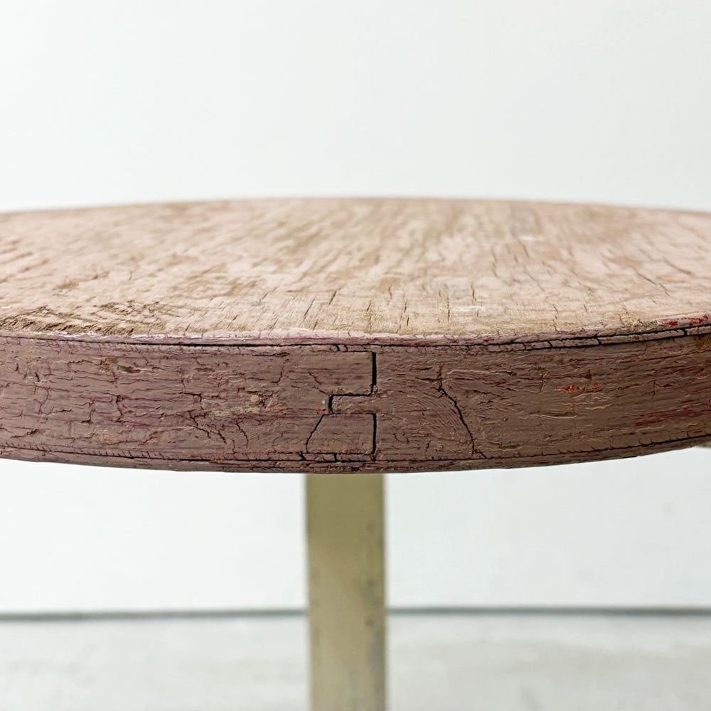 アルテック artek スツール60 stool60 3本脚 ペインテッド ピンク × ホワイト 50年代 ビンテージ アルヴァ・アアルト 希少 ●
