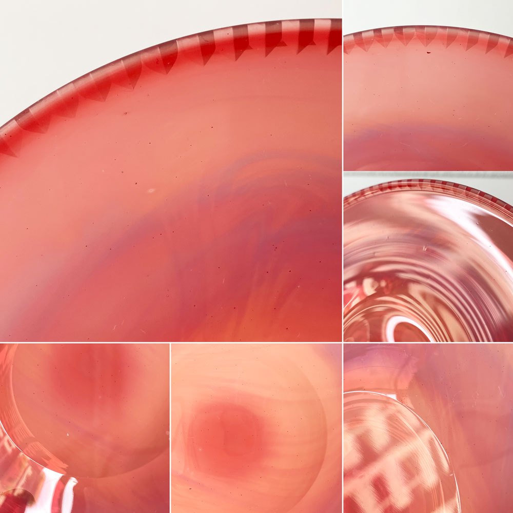 【29F】辻和美 Kazumi Tsuji レッド red ガラスプレート Φ16cm 個展作品 2016年 ファクトリーズーマー factory zoomer 現代作家 ◎
