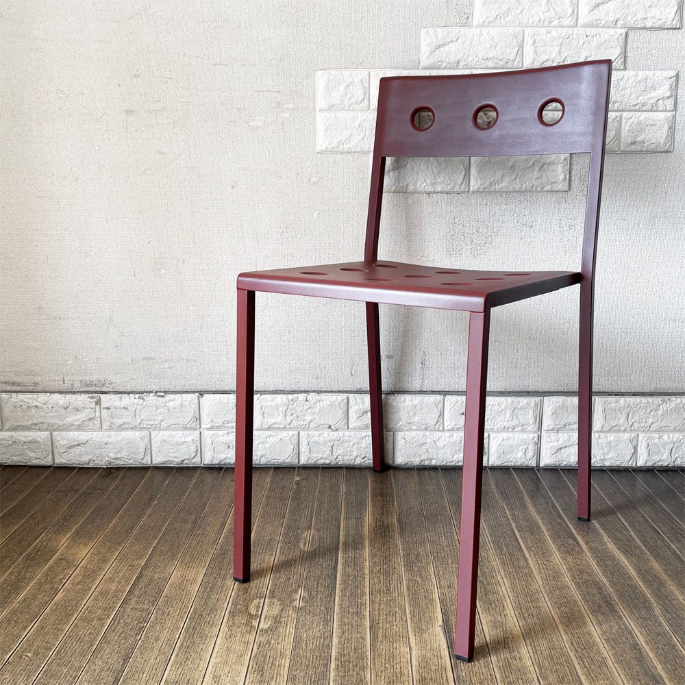 ヘイ HAY バルコニーチェア BALCONY CHAIR ダイニングチェア スタッキング スチール アイアンレッド ロナン & エルワン・ブルレック 北欧 デンマーク 定価44,000- B  ◎