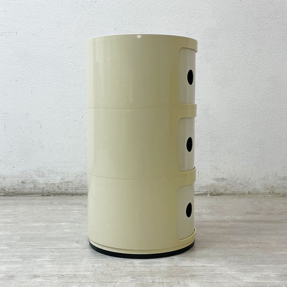 カルテル Kartell コンポニビリ COMPONIBILI 3段 ポリカーボネイト製 アンナ・カステッリ・フェリエーリ イタリア 外箱付き ●
