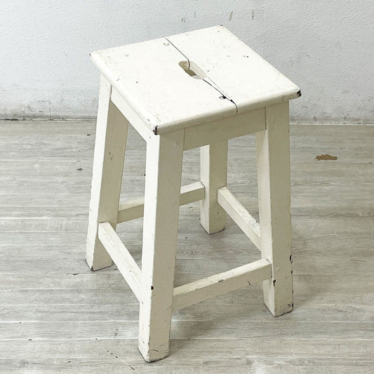 フェール トラヴァイユ Fer travail GOMENOL Wood stool H55.5 スツール シャビーシック インダストリアル C ●