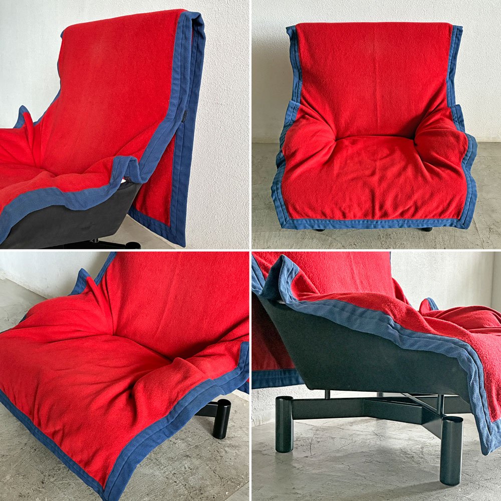 カッシーナ Cassina シンドバッド Sindbad 1Pソファ アーム ラウンジチェア ヴィコ・マジストレッティ 希少 A 〓