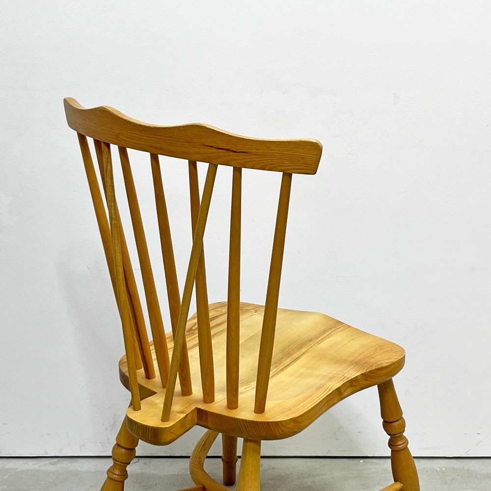 クラッシュゲート CRASH GATE ノット アンティークスKnot antiques クレイ チェア CLAY CHAIR ウィンザーチェア スポークバック プレイシング スティック タモ材 ナチュラル 廃番 ●