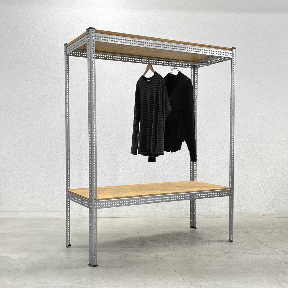 リオン LYON アングルシェルフ SLOTTED ANGLE SHELF ワードローブ シェルフ W140 x D64 x H175cm オーダー仕様 P.F.S取扱 〓