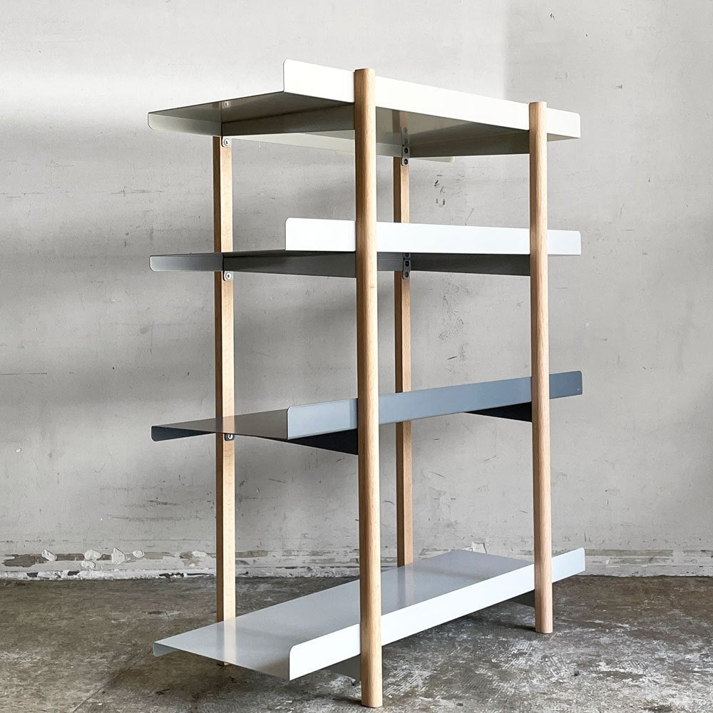 デュエンデ DUENDE マージシェルフ4 Marge shelf 4 オーク無垢 スチール 芦沢啓治 シンプルモダン ナチュラルテイスト ■