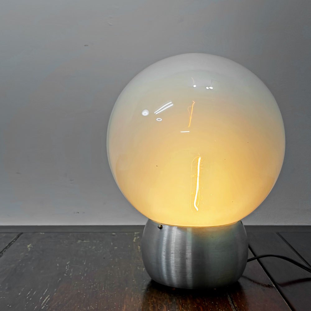 イデオット ideot イタリア ヴィンテージ モダン ガラス照明 テーブルランプ Vintage Modern Glass Table Lamp ガラス×メタルベース ●