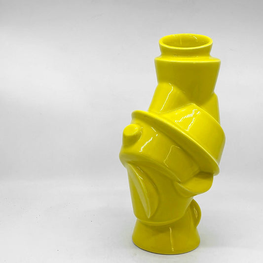 ムート MUUTO フラワーベース CLOSELY SEPARATED 花瓶 オブジェ イエロー H27cm 北欧 デンマーク ●