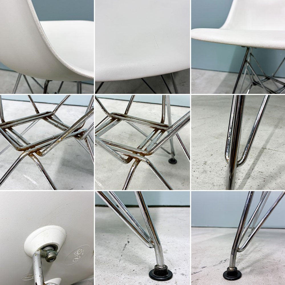 ハーマンミラー Herman Miller サイドシェルチェア ポリプロピレン製 エッフェルベース ホワイト C&R イームズ ミッドセンチュリー ◎
