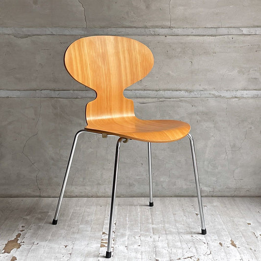 フリッツハンセン Fritz Hansen 3101 アントチェア 4本脚 ナチュラルビーチ材 ラッカー仕上げ アルネ・ヤコブセン 北欧家具 D ♪