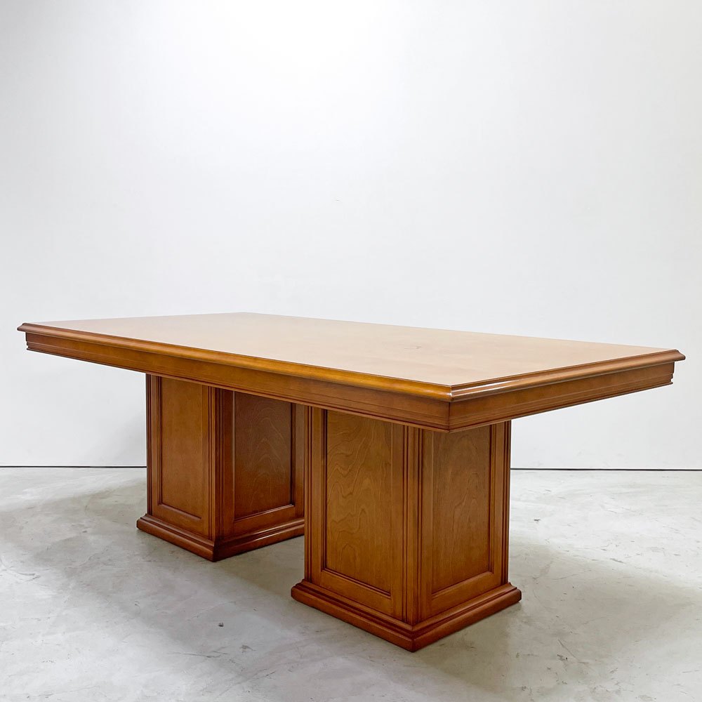 横浜ダニエル LDシリーズ A-322 A-320 ダイニングテーブル 組み立て式 2キャビネット W180cm 樺桜材 元町家具 クラシカルデザイン ●