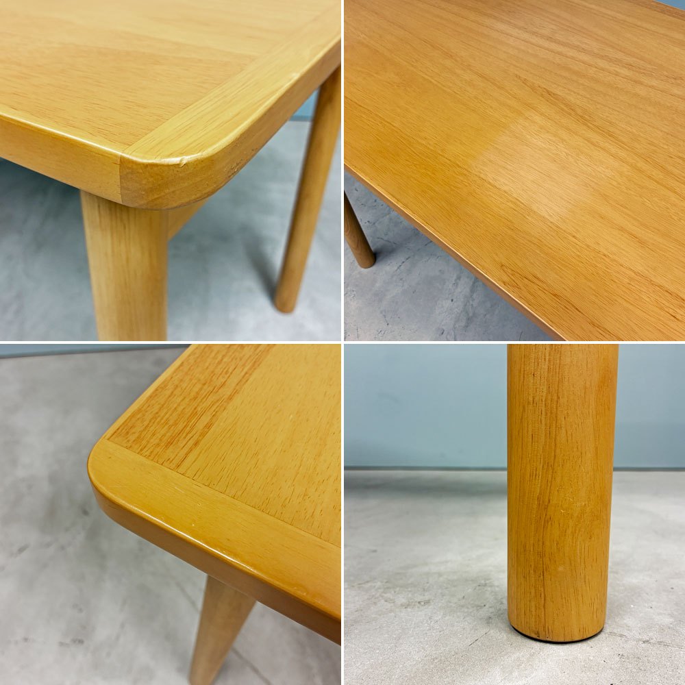 無印良品 MUJI 木製テーブル ダイニングテーブル ラバーウッド材 120×70cm ナチュラルデザイン 参考定価￥39,900- ◎
