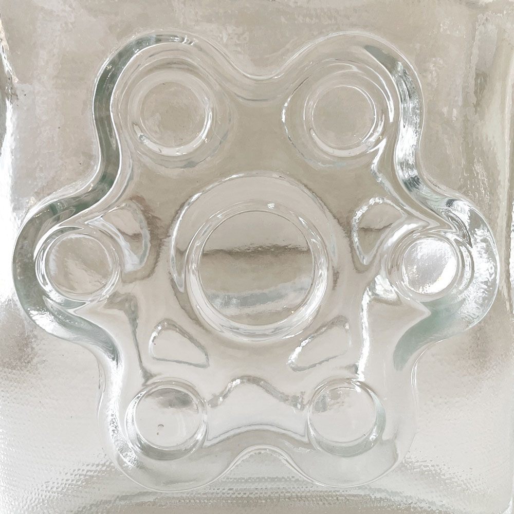 リーヒマエンラシ Riihimaen Lasi パウックラウタ Paukkurauta ガラスボトル クリア H18cm コルク栓付 エルッキタピオ・シーライネン フィンランド 北欧ビンテージ ◎