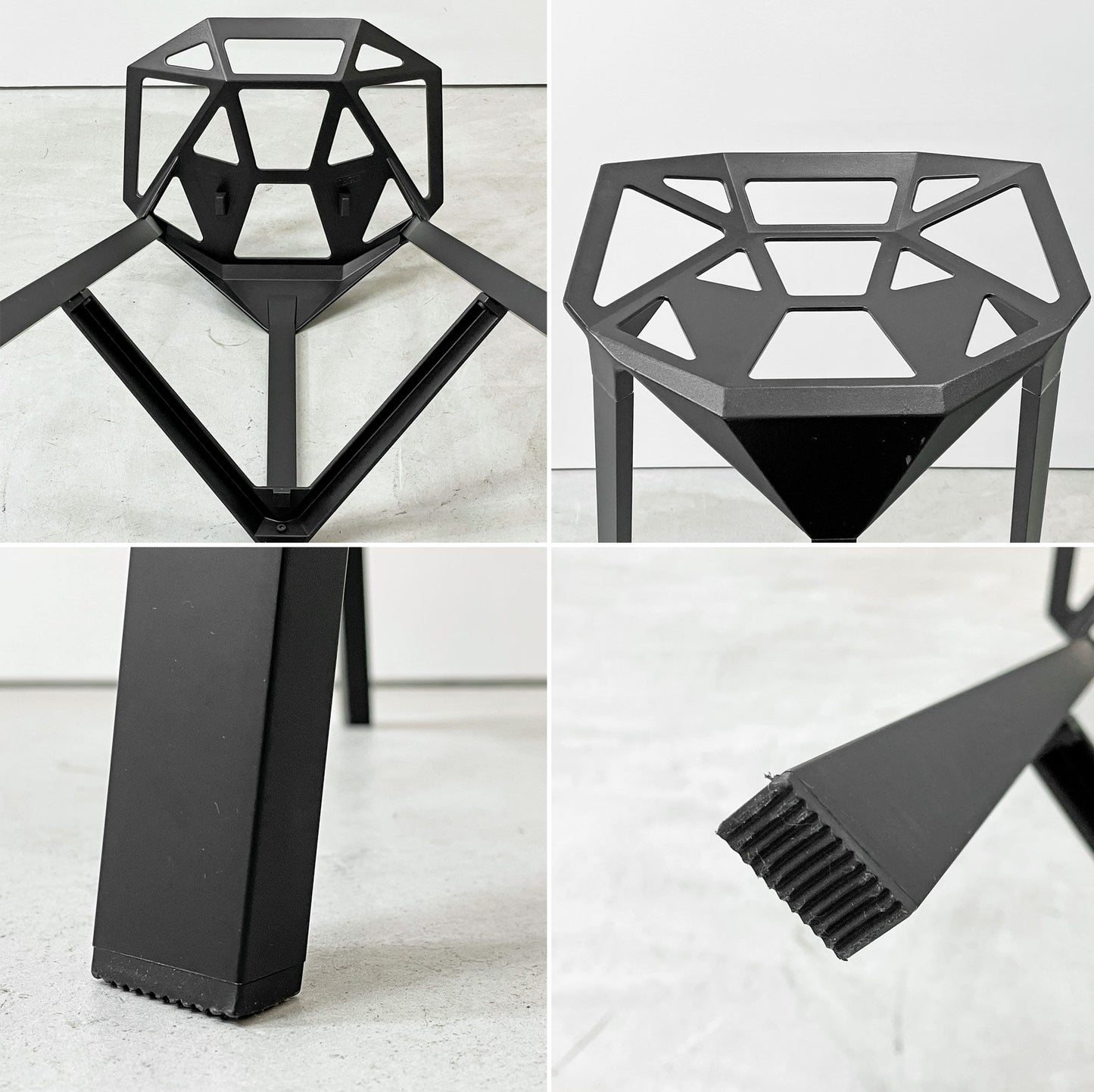 マジス MAGIS スツールワン STOOL_ONE カウンターチェア スタッキングチェア ブラック コンスタンチン・グルチッチ イタリア B ●