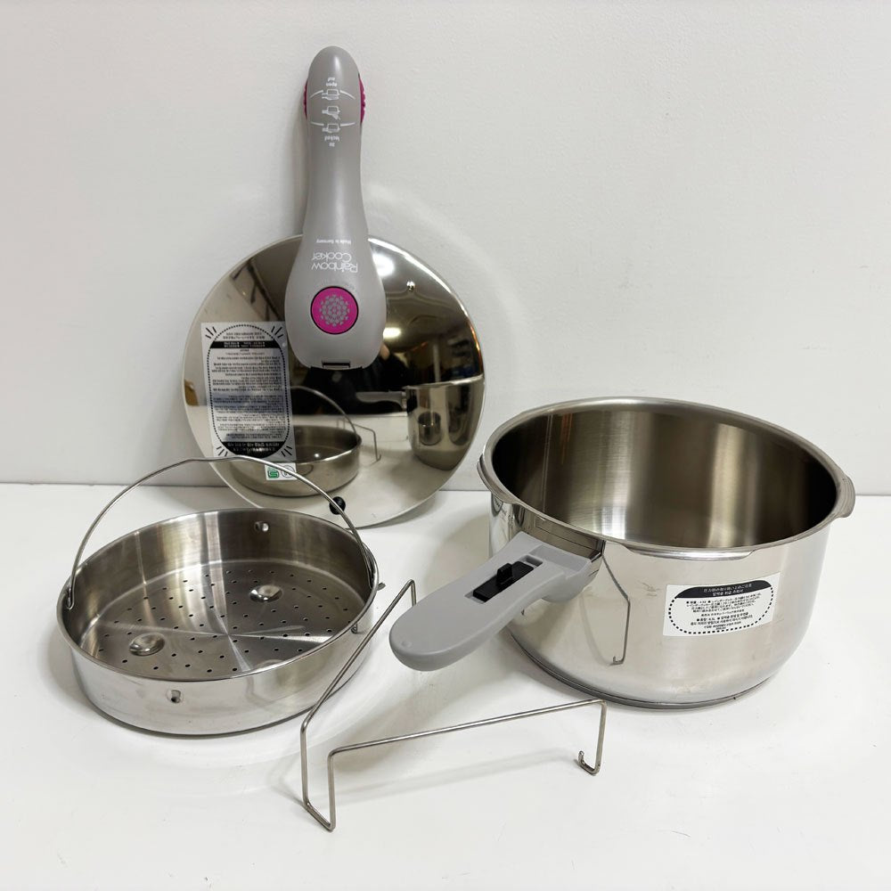 タッパーウェア Tupperware レインボークッカー Rainbow Cooker 圧力鍋 4.5L アルミ ステンレス 多層底 ドイツ製 ●