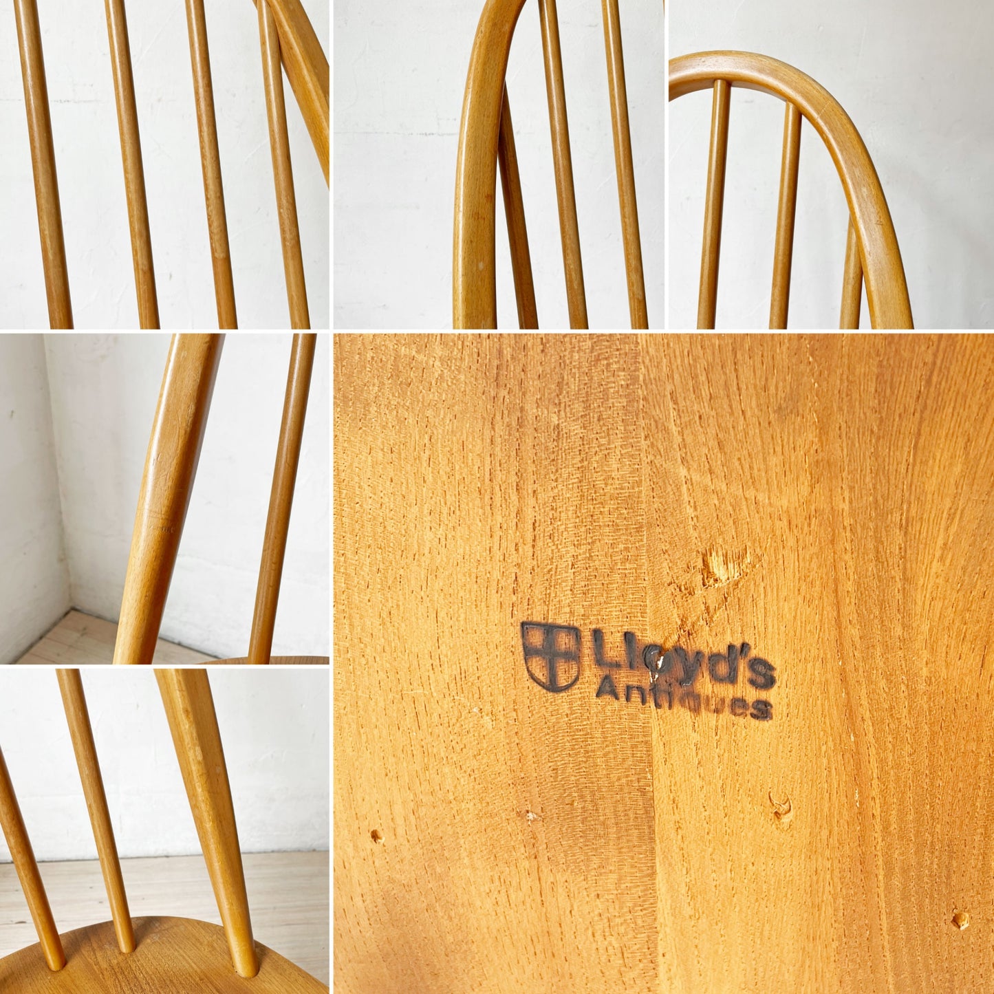 アーコール Ercol クエーカー チェア ダイニングチェア ビンテージ エルム×ビーチ材 英国家具 ★