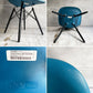ハーマンミラー HermanMiller サイドシェルチェア ドゥエルレッグ DSW ピーコックブルー × エボニー ポリプロピレン製 イームズ ミッドセンチュリー 廃番色 ♪