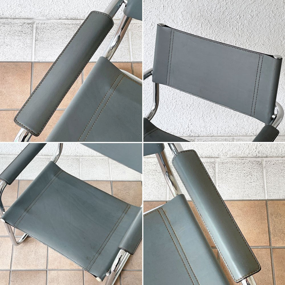 スタジオライン studio Line S34 カンティレバー アームチェア ダイニングチェア Mart Stam マルト スタム イタリア製 村田合同取り扱い リプロダクト B ◇