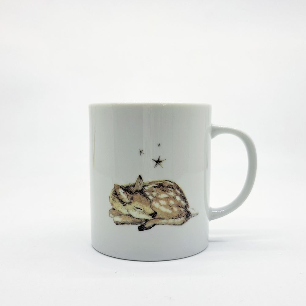 酒井駒子 鹿と星のマグカップ 糸井重里 冬のほぼ日ブックスフェア ほぼ日ストア ノベルティ 非売品 コースター付 A ●