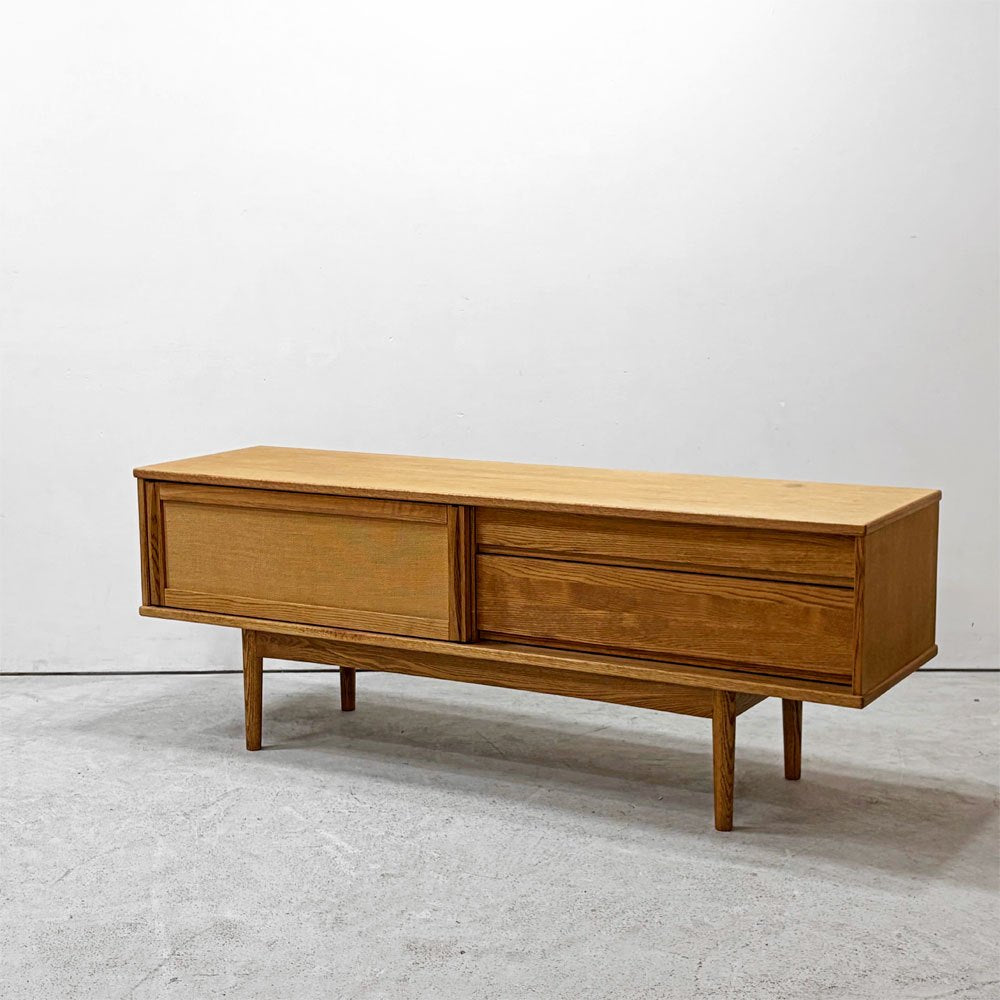 モモナチュラル MOMO Natural ベント VENT SIDE BOARD W150cm サイドボード AVボード オーク材 ハイレッグ仕様 ナチュラルスタイル 定価￥89,500- ●