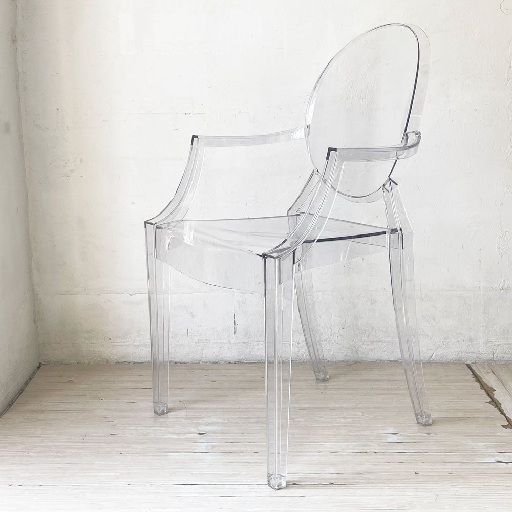 カルテル Kartell ルイゴースト LouisGhost アームチェア クリスタル スタッキング クリスタル フィリップ・スタルク Philippe Starck イタリア B ★
