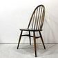 アーコール Ercol クエーカーチェア ダイニングチェア ハイバック エルム材 × ビーチ材 UKビンテージ 英国家具 ●