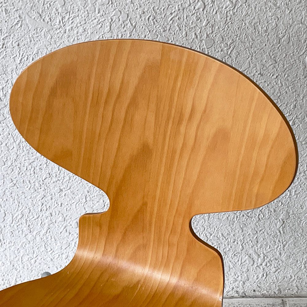 フリッツハンセン Fritz Hansen アントチェア 4本脚 ナチュラルビーチ ラッカー アルネ・ヤコブセン 北欧家具 D ◇