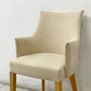 イデー IDEE アミアームチェア AMI ARM CHAIR ダイニングチェア 1pソファ ラムース生地 アイボリー ●