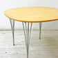 フリッツハンセン Fritz Hansen Bテーブル スーパー円テーブル ダイニングテーブル ビーチ材 ピート・ハイン ブルーノ・マットソン アルネ・ヤコブセン デンマーク 北欧家具 廃番希少 ●