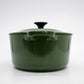 ルクルーゼ LE CREUSET ココットオーバル 両手鍋 モスグリーン 25cm 3.2リットル 廃番色 鋳物 フランス ●