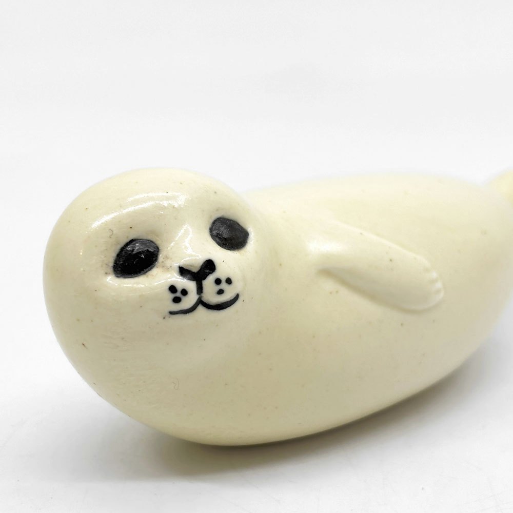 リサラーソン Lisa Larson アザラシの親子 Seal S&M セット フィギュリン オブジェ 置物 スウェーデン 北欧雑貨 ●