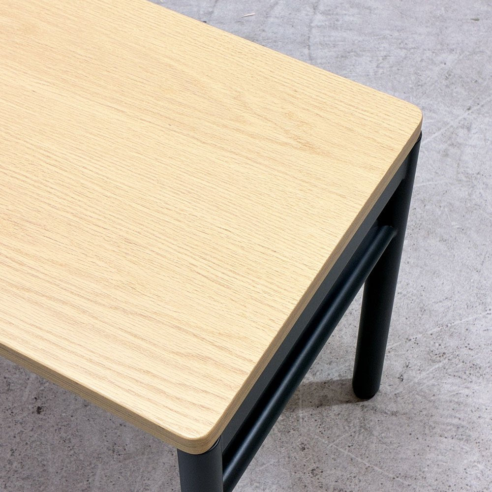 マスターウォール MASTERWAL レ・フォルメ Les Formes ブルエ BLEUET ベンチ ウッドトップ スチールレッグ W110cm 佐々木 章行 廃番 外箱付き 未使用保管品 ●