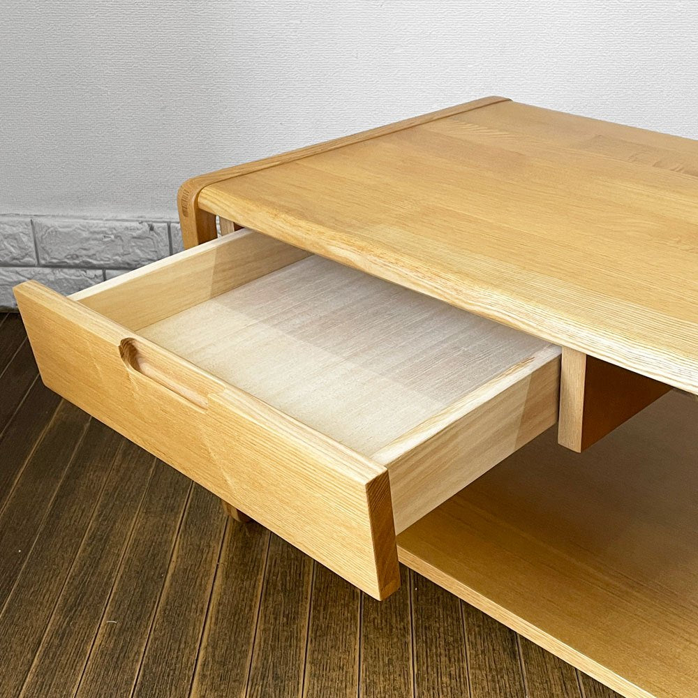 リラックスフォーム RELAX FORM クラム センターテーブル CLAM CENTER TABLE タモ材 W105cm 参考定価￥52,000- ◎